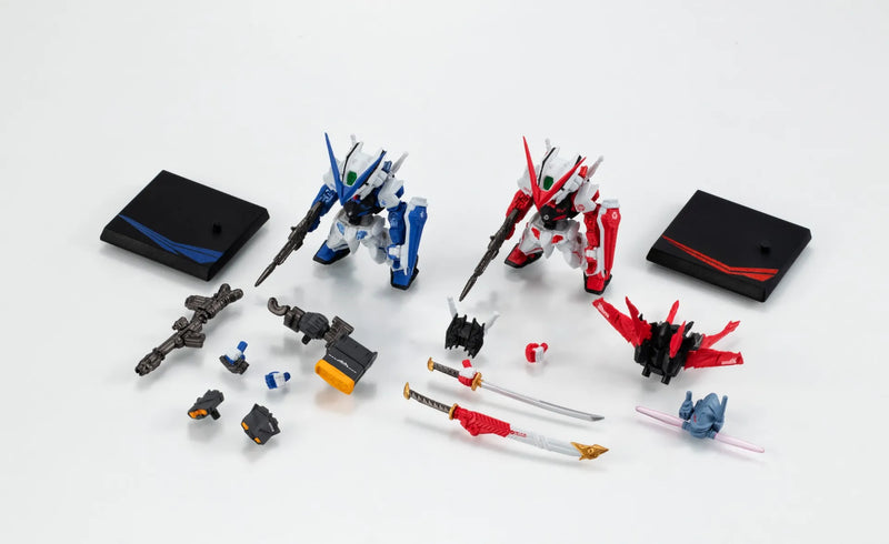 Load image into Gallery viewer, Bandai - Mobile Suit Gundam SEED Astray: FW Gundam Converge - Core MBF-P03 Gundam Astray Red Red Frame and Blue Frame Set
