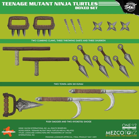 Mezco Toyz - One 12 Teenage Mutant Ninja Turtles (Comics) Deluxe Box Set