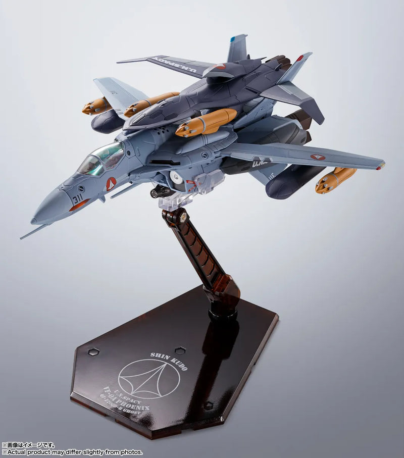 Load image into Gallery viewer, Bandai - Hi-Metal R Macross Zero - VF-0A Phoenix (Shin Kudo Use) + QF-2200D-B Ghost
