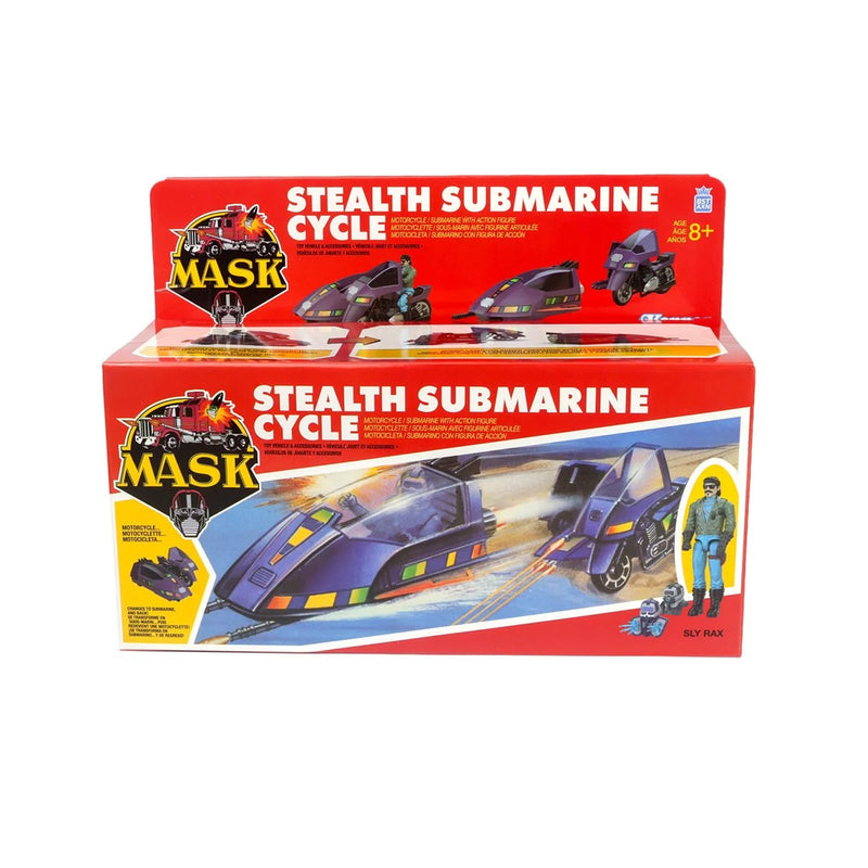 Load image into Gallery viewer, The Loyal Subjects - M.A.S.K. - Stealth Submarine Cycle Vehicle (SSC) with Sly Rax
