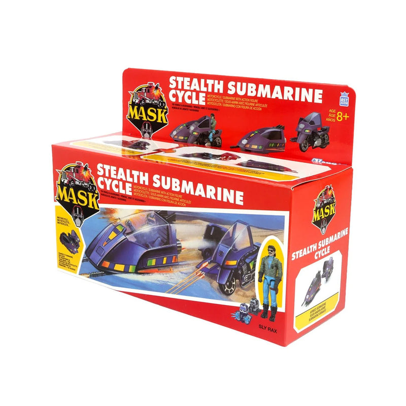 Load image into Gallery viewer, The Loyal Subjects - M.A.S.K. - Stealth Submarine Cycle Vehicle (SSC) with Sly Rax
