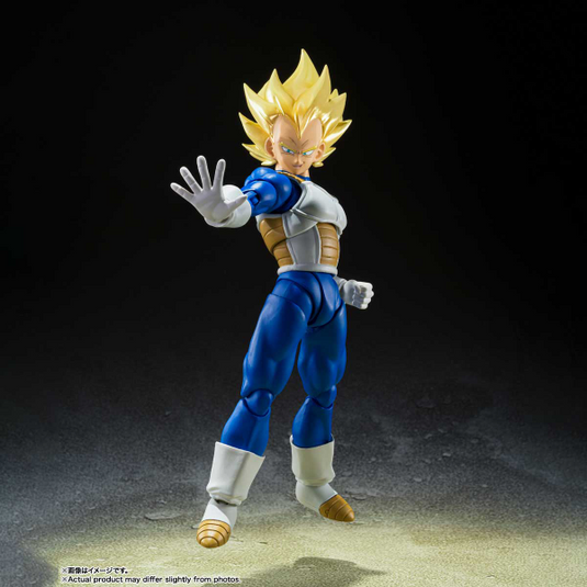 Bandai S.H.Figuarts Dragon Ball Z Vegeta Awakened Super Saiyan Ages Three and Up