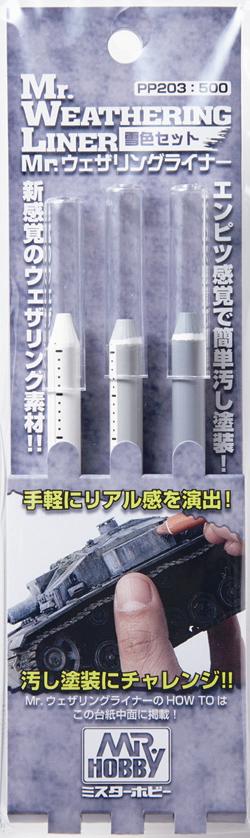 Mr. Hobby - Mr Weathering Liner Snow Color Set PP203