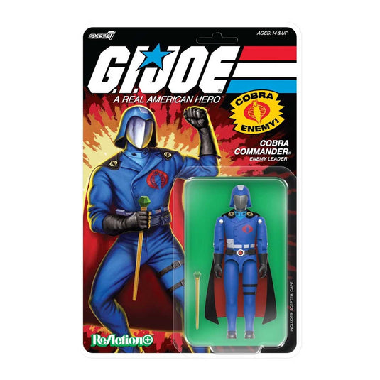 Super 7 - Reaction+ (O-Ring Figure) G.I. Joe - Cobra Commander (Black Cape)