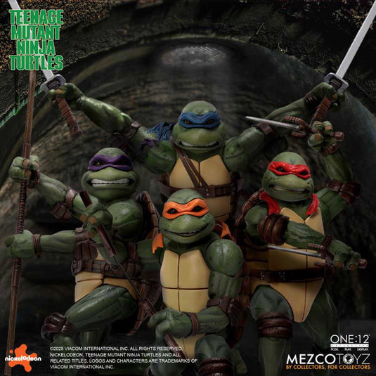 Mezco Toyz - One 12 Teenage Mutant Ninja Turtles (1990) Deluxe Box Set