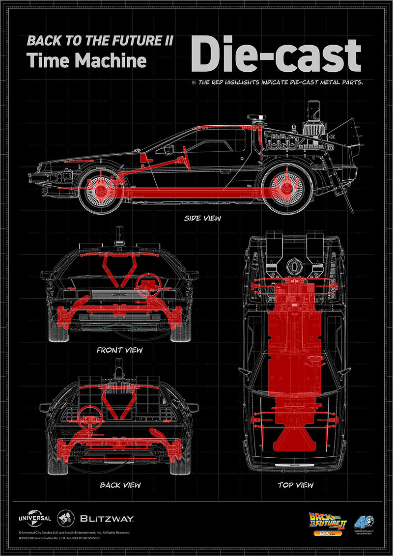 Load image into Gallery viewer, Blitzway - Back To the Future Part II: Delorean 1/6 Scale Vehicle (Deluxe)
