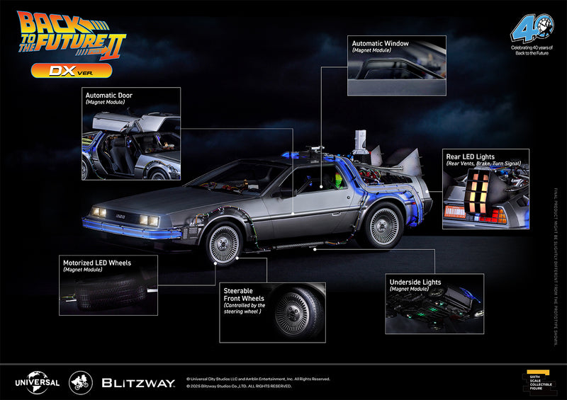 Load image into Gallery viewer, Blitzway - Back To the Future Part II: Delorean 1/6 Scale Vehicle (Deluxe)

