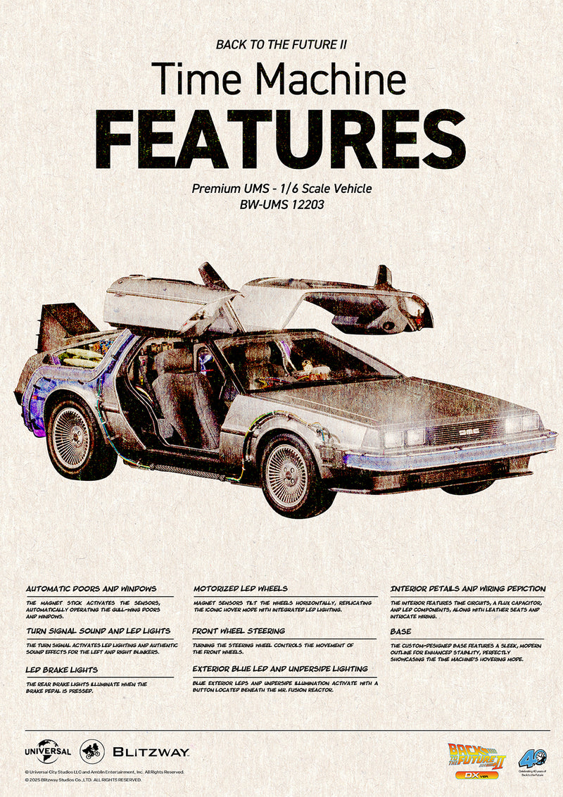 Load image into Gallery viewer, Blitzway - Back To the Future Part II: Delorean 1/6 Scale Vehicle (Deluxe)
