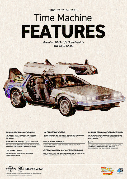 Blitzway - Back To the Future Part II: Delorean 1/6 Scale Vehicle (Deluxe)