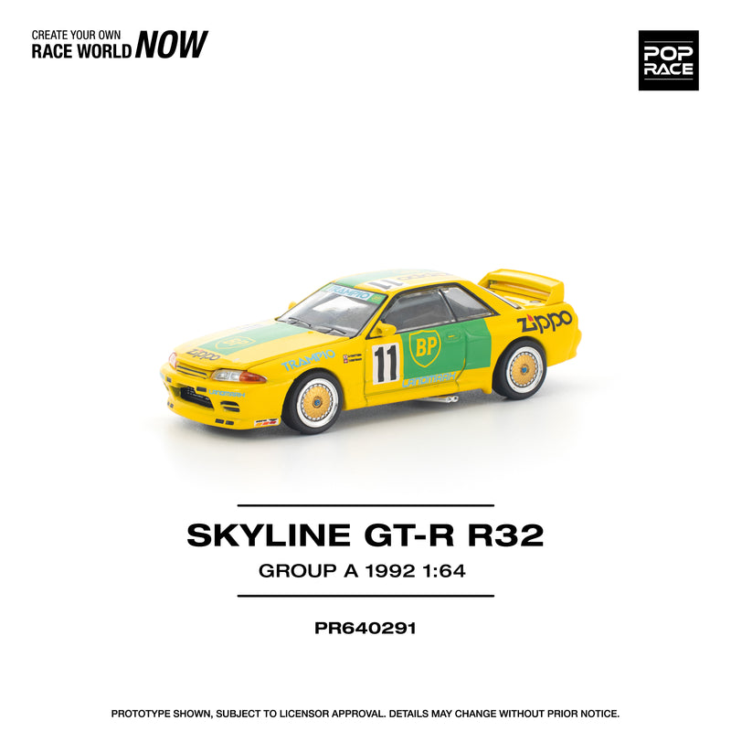 Load image into Gallery viewer, Pop Race - GT-R R32 (Group A 1992) 1/64 Scale Diecast Model Car
