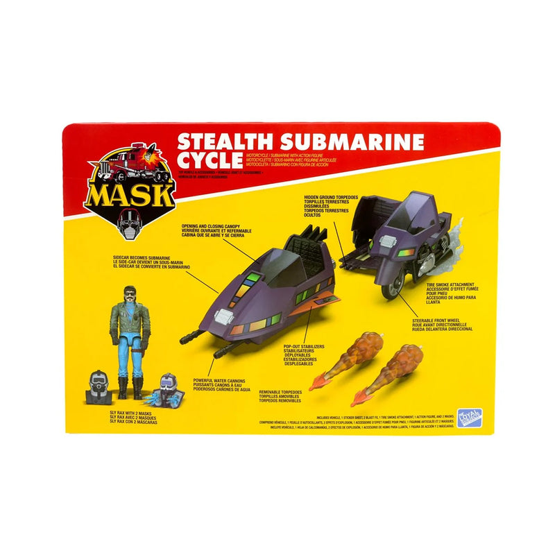 Load image into Gallery viewer, The Loyal Subjects - M.A.S.K. - Stealth Submarine Cycle Vehicle (SSC) with Sly Rax
