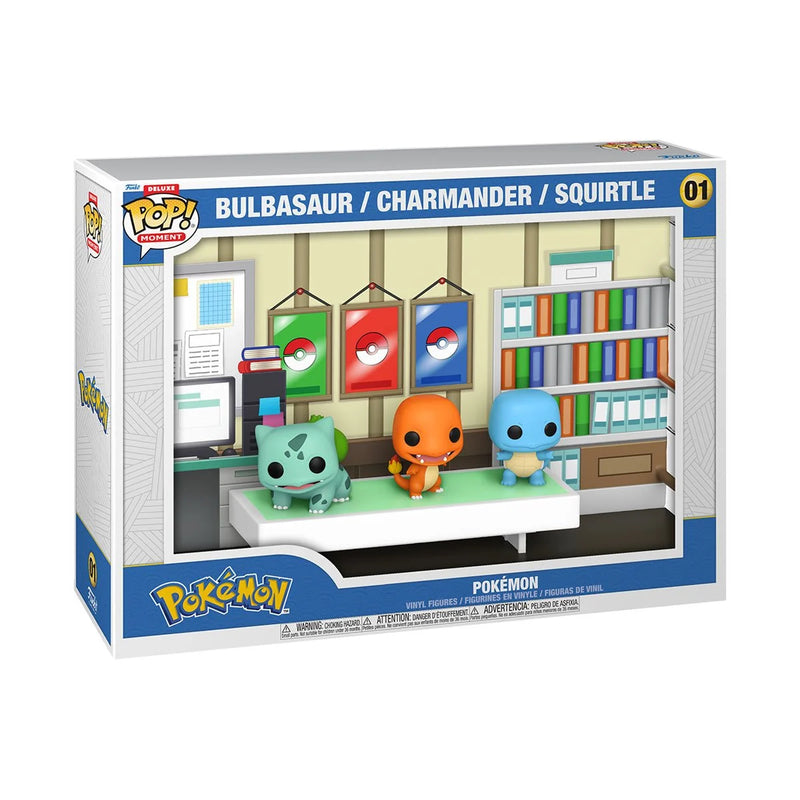 Load image into Gallery viewer, POP! Moments Deluxe: Pokemon 1996 - Bulbasaur, Charmander, and Squirtle #01
