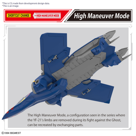 Bandai - HG 1/100 Macross Plus - YF-21 (Guld Goa Bowman Ver.)