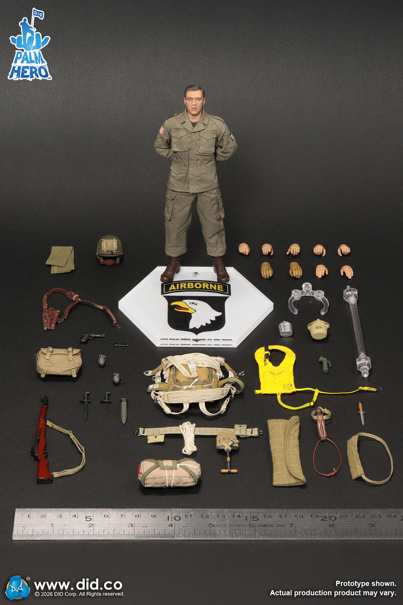 Load image into Gallery viewer, DID - 1/12 Palm Hero Series WWII US Army 101st Airborne Division - Captain Winters

