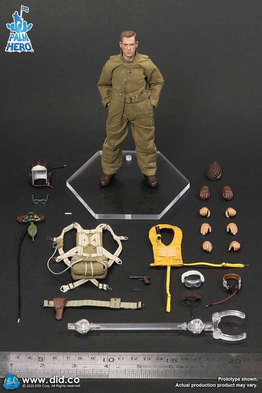 DID - 1/12 Palm Hero Series WWII US Army Air Force Pilot - Captain Rafe