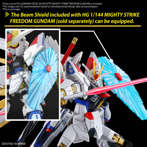 Load image into Gallery viewer, SD Gundam - Cross Silhouette - Mighty Strike Freedom Gundam
