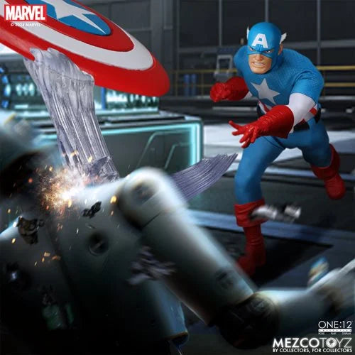 Load image into Gallery viewer, Mezco Toyz - One 12 Captain America (Silver Age Edition)
