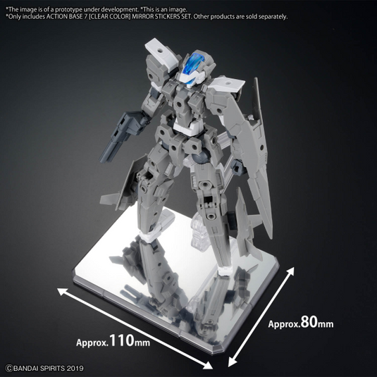 Bandai - Action Base - 7 (Clear) Mirror Sticker Set