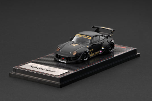 Ignition Model - RWB 993 (Matte Black) 1/64 Scale Diecast Model Car (IG4212)