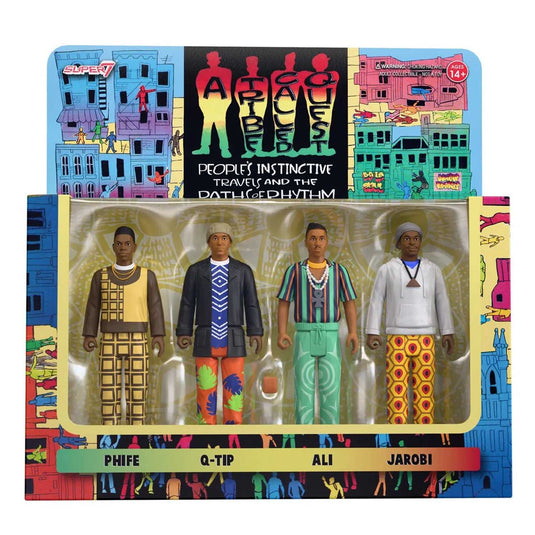 Super 7 - A Tribe Called Quest ReAction: A Tribe Called Quest (People's Insinctive Travels and the Paths of Rhythm) Four-Pack