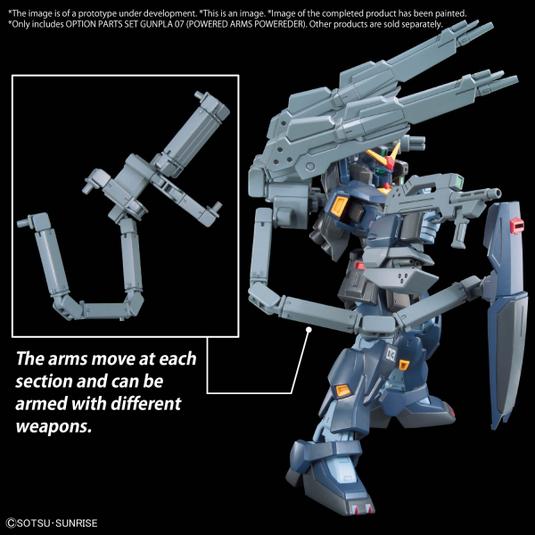 Bandai - Gundam Option Parts - Gunpla 07 (Powered Arms Powerder)