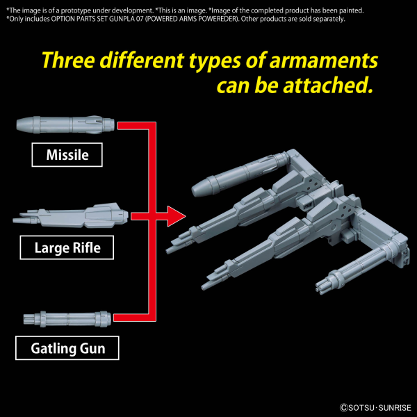 Load image into Gallery viewer, Bandai - Gundam Option Parts - Gunpla 07 (Powered Arms Powerder)
