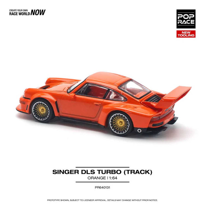 Load image into Gallery viewer, Pop Race - Singer DLS Turbo (Track) (Orange) 1/64 Scale Diecast Model Car (PR640131)
