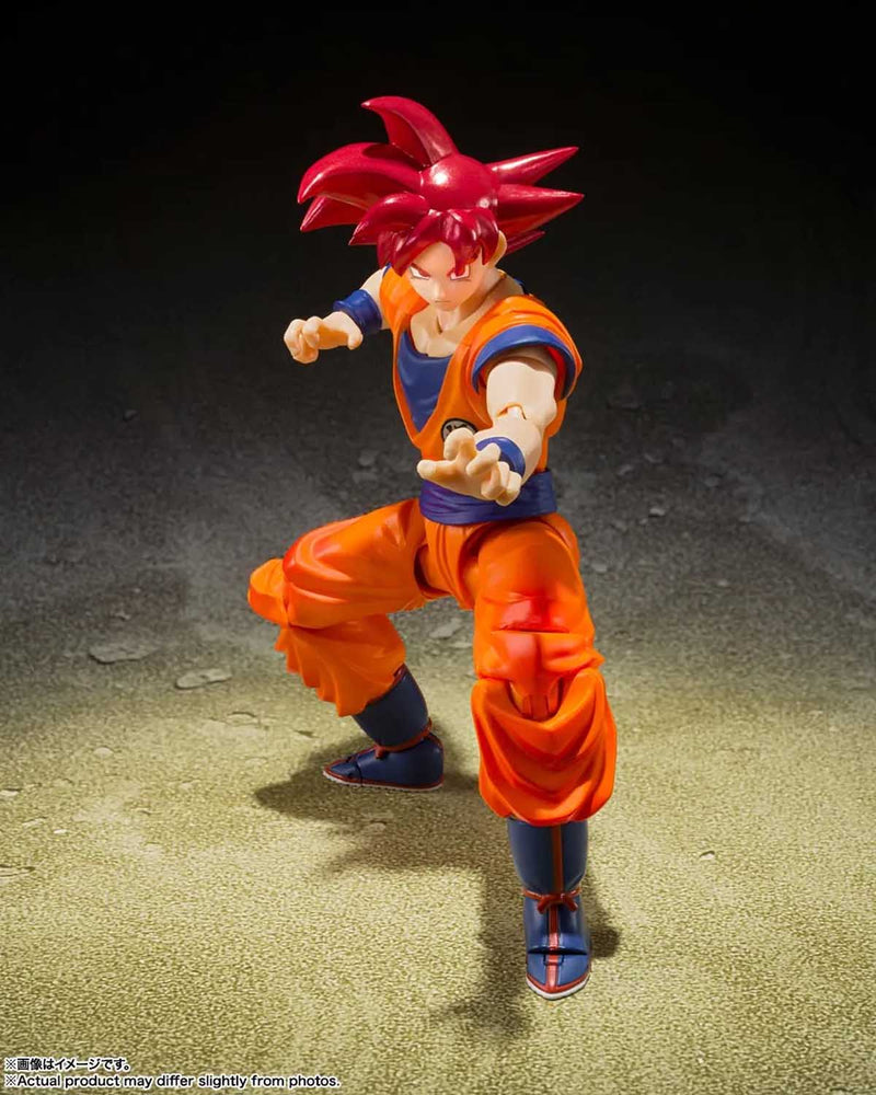 Load image into Gallery viewer, Bandai - S.H.Figuarts - Dragon Ball Super - Super Saiyan God Son Goku (Saiyan God of Virtue) (Reissue)
