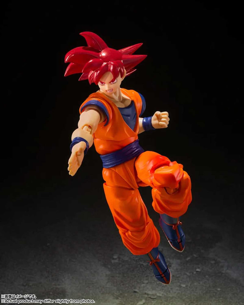Load image into Gallery viewer, Bandai - S.H.Figuarts - Dragon Ball Super - Super Saiyan God Son Goku (Saiyan God of Virtue) (Reissue)

