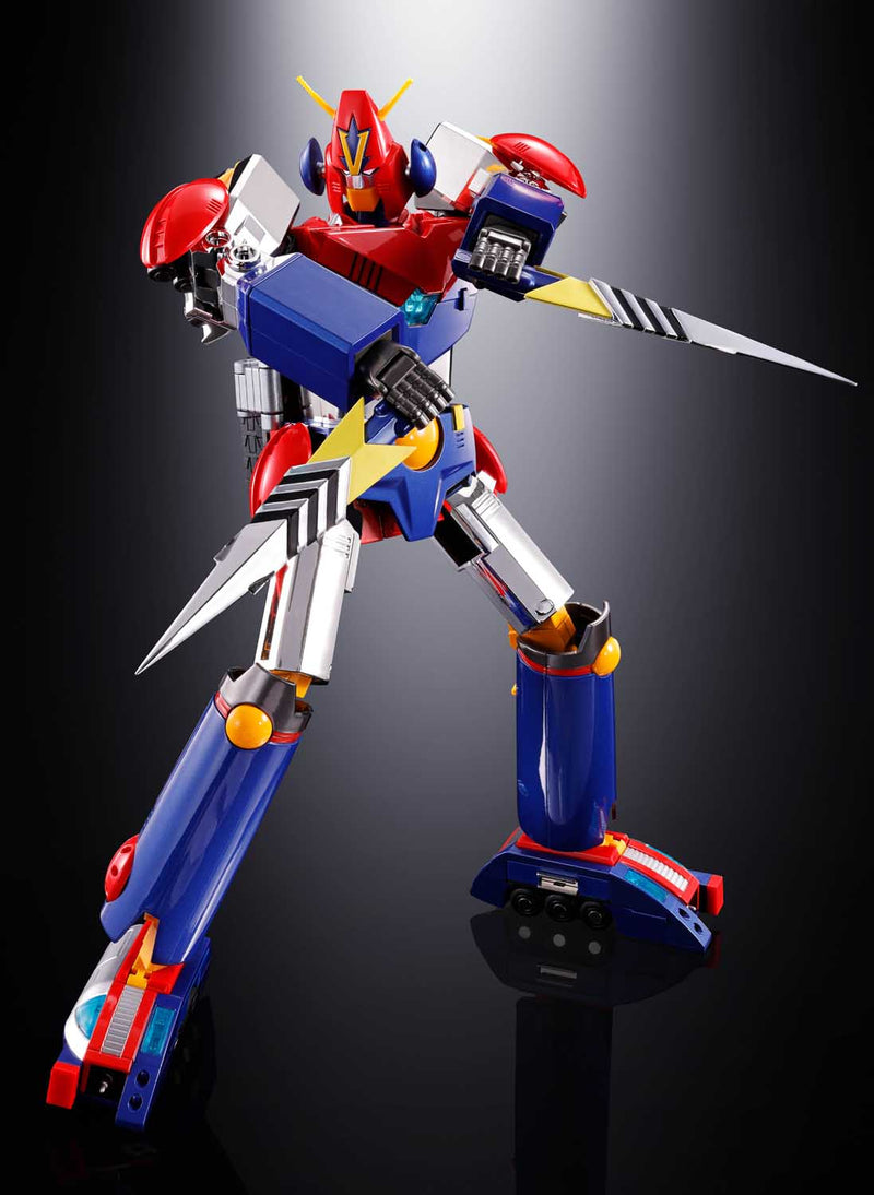 Load image into Gallery viewer, Bandai - Soul of Chogokin - Super Electromagnetic Robo Combattler V - GX-50SP COM-BATTLER V (50th Anniversary Version)
