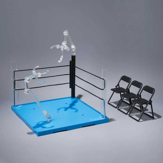 Tamashii Nations - Tamashii Stage - Act Ring Corner (Neutral) & Folding Chair Set for S.H.FIguarts