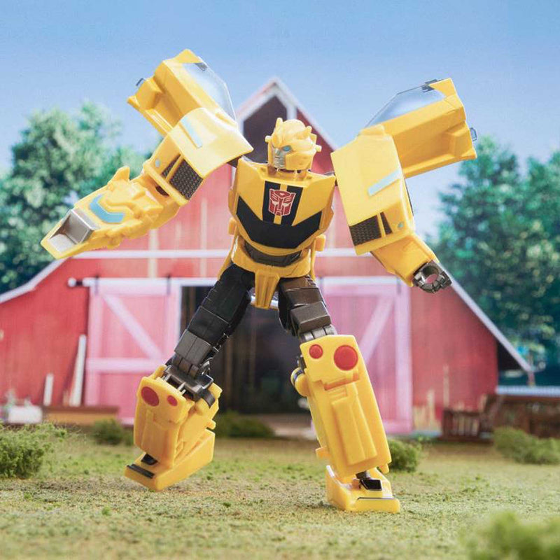 Load image into Gallery viewer, Transformers - EarthSpark - Deluxe Bumblebee (Dr. Meridian Mandroid BAF)

