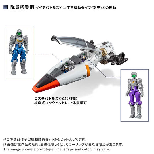 Diaclone Reboot - DA-125 Cosmo Maneuver Dia-Nauts Set of 4