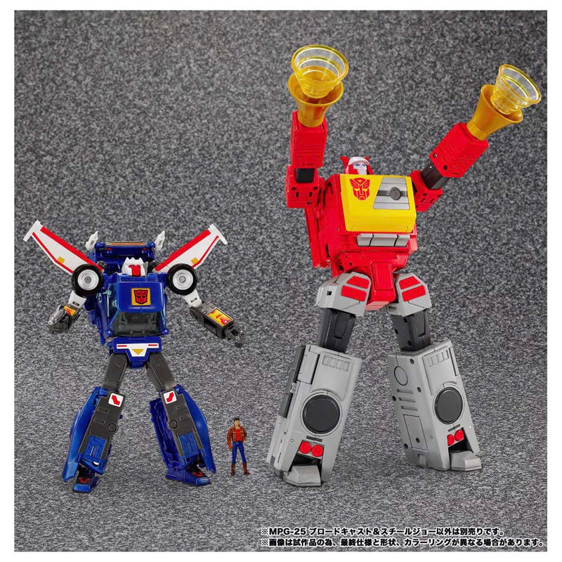Load image into Gallery viewer, Transformers Masterpiece - MPG-25 Broadcast &amp; Steeljaw Two-Pack
