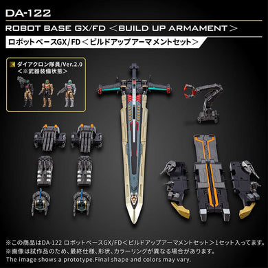 Diaclone Reboot - DA-122 Robot Base GX/FD (Build-Up Armament Set)