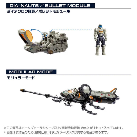 Diaclone Reboot - Tactical Mover - Hawk Versaulter/OU (Cosmo Squadron Version)