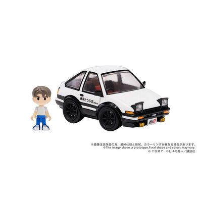 Q Village - Initial D - QV-05 Toyota AE86 Trueno Model Kit Set