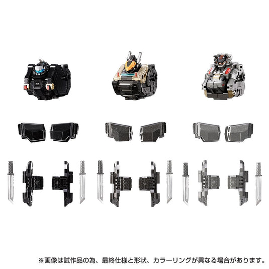 Diaclone Reboot - Tactical Mover: EX Core & Armament Wave 1 Set