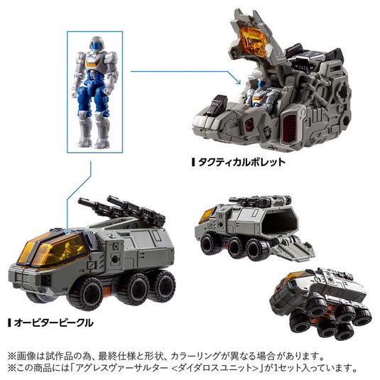 Diaclone Reboot - Tactical Mover - Aggress Versaulter (Diatalos Unit)