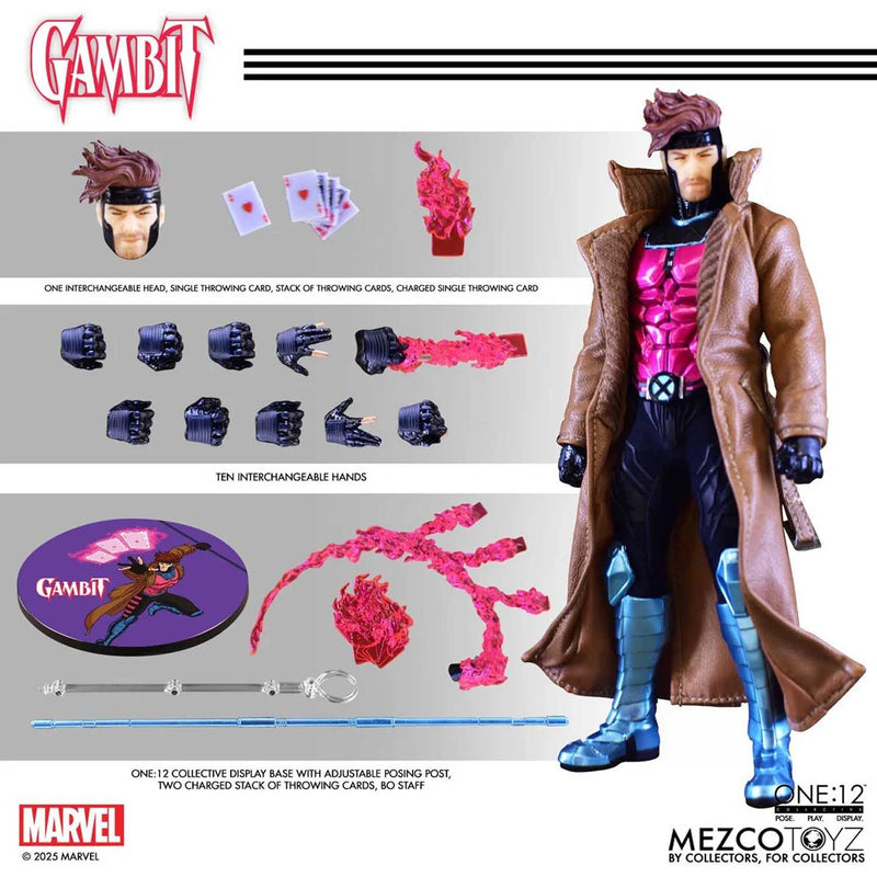 Load image into Gallery viewer, Mezco Toyz - One 12 Marvel Comics - Gambit
