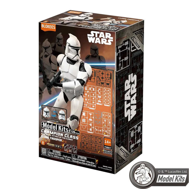 Load image into Gallery viewer, Blokees - Champion Class 07 - Star Wars: Attack of the Clones Clone Trooper Model Kit
