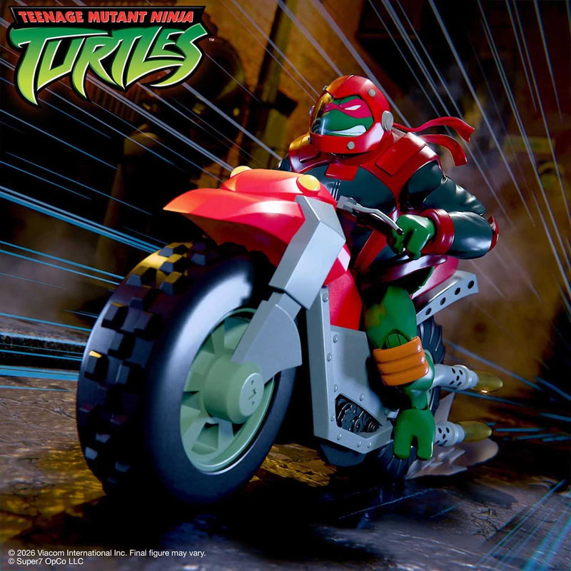 Load image into Gallery viewer, Super 7 - Teenage Mutant Ninja Turtles Ultimates - Shell Cycle Vehicle (2003 Animated Series)
