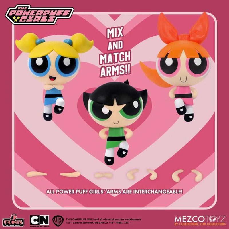 Load image into Gallery viewer, Mezco Toyz - The Powerpuff Girls 5 Points Series Set of 4
