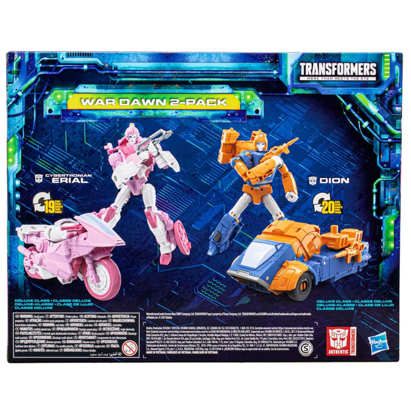 Load image into Gallery viewer, Transformers Generations - Legacy Evolution Deluxe Cybertronian Erial and Dion War Dawn Exclusive Two-Pack
