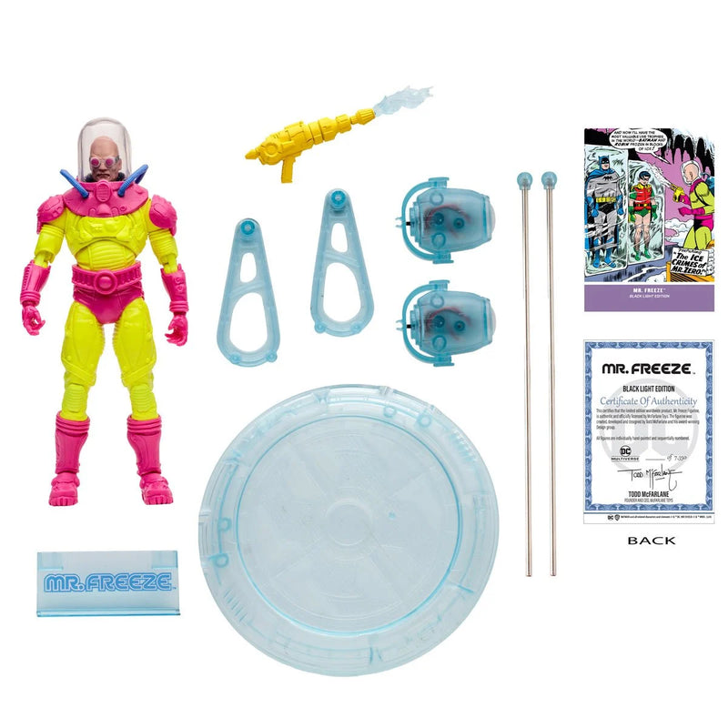 Load image into Gallery viewer, Mcfarlane Toys - DC Multiverse Mr.Freeze (The Ice Crimes Of Mr. Zero) Black Light Edition (Gold Label)

