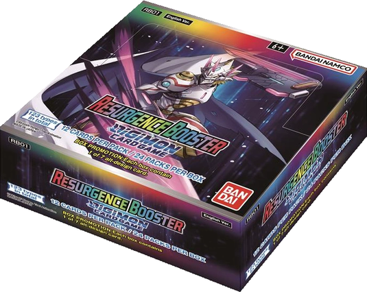 Bandai - Digimon Card Game - Resurgence Booster Box Ages Three and Up Bandai - Digimon Card Game - Resurgence Booster Box Ages Three and Up