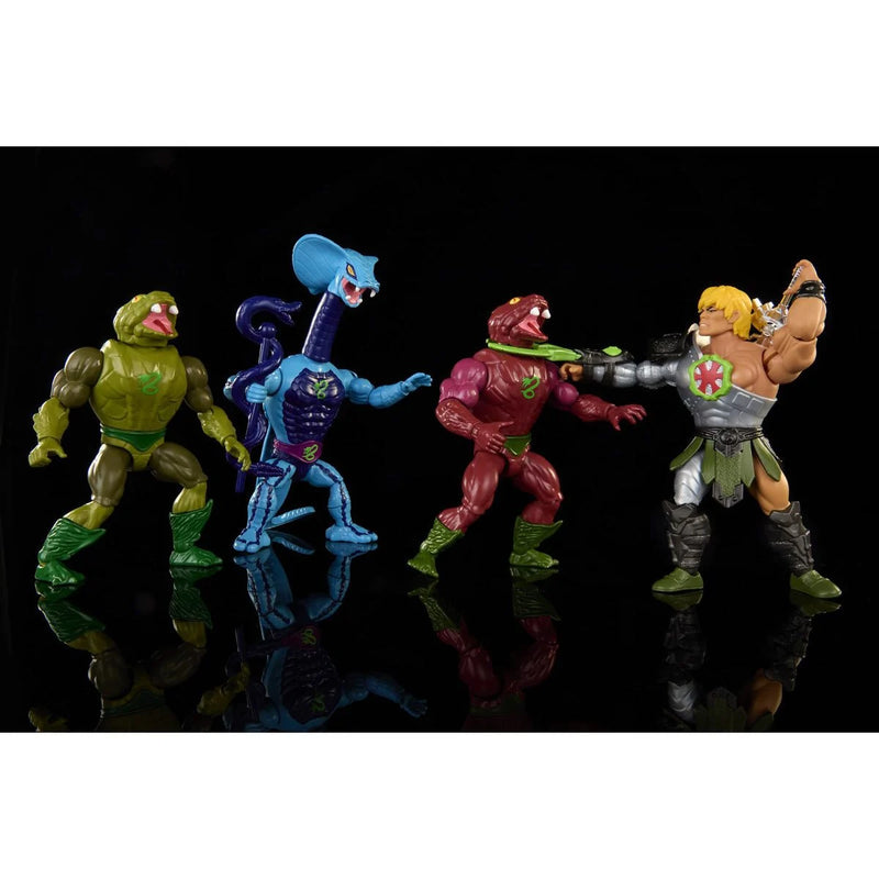 Load image into Gallery viewer, Masters of the Universe - Diabolical Snake Invasion - Snake Men 4 Pack (Exclusive)
