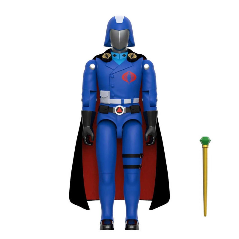 Load image into Gallery viewer, Super 7 - Reaction+ (O-Ring Figure) G.I. Joe - Cobra Commander (Black Cape)
