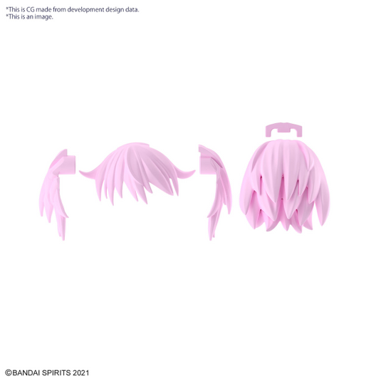 30 Minutes Sisters - Option Hairstyle Parts Vol. 9: Short Hair 3 (Pink 2)