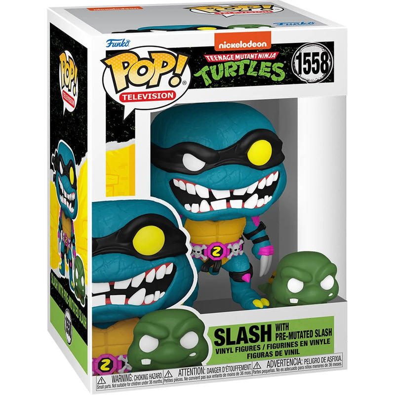 Load image into Gallery viewer, POP! Television - Teenage Mutant Ninja Turtles - Slash and Pre-Mutated Slash
